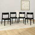 thumbnail image 1 of Plank+Beam Modern Solid Wood Dining Chair Pack of 4, Black, 1 of 14