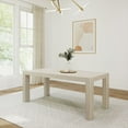 thumbnail image 1 of Plank+Beam Modern Dining Table, Solid Wood Rectangular Kitchen Table for Kitchen/Dining Room, 72", Seashell, 1 of 9
