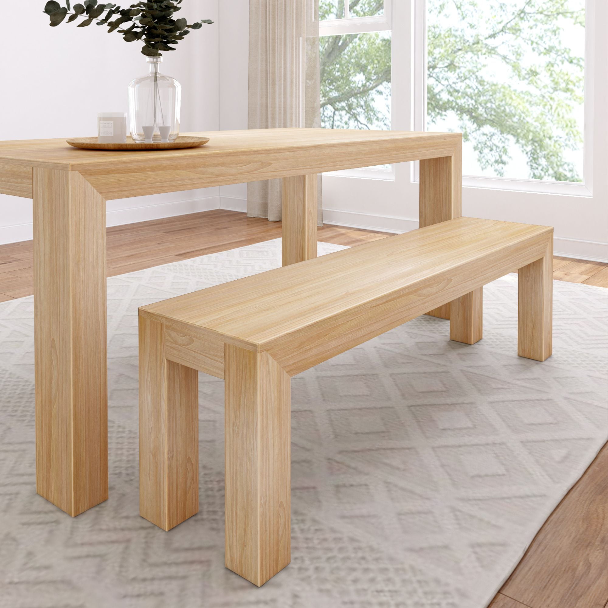 Wooden bench for dining table sale