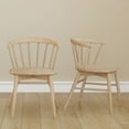thumbnail image 1 of Plank+Beam Set of 2 Dining Chairs, Solid Wood Kitchen Chair, Blonde, 1 of 9