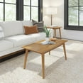 thumbnail image 1 of Plank+Beam Solid Wood 40" Mid Century Modern Coffee Tables for Living Room, Pecan, 1 of 7
