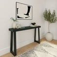 thumbnail image 1 of Plank+Beam Solid Wood 56" Console Table, Classic Entryway Table, Narrow Foyer Table, 1 of 9