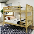 thumbnail image 1 of Plank+Beam Solid Wood Classic Full over Full Bunk Bed Bed, Natural, 1 of 9