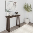 thumbnail image 1 of Plank+Beam 36” Solid Wood Console Table, Classic Farmhouse Style Sofa Table, Narrow Entryway Table for Hallway, Walnut, 1 of 6