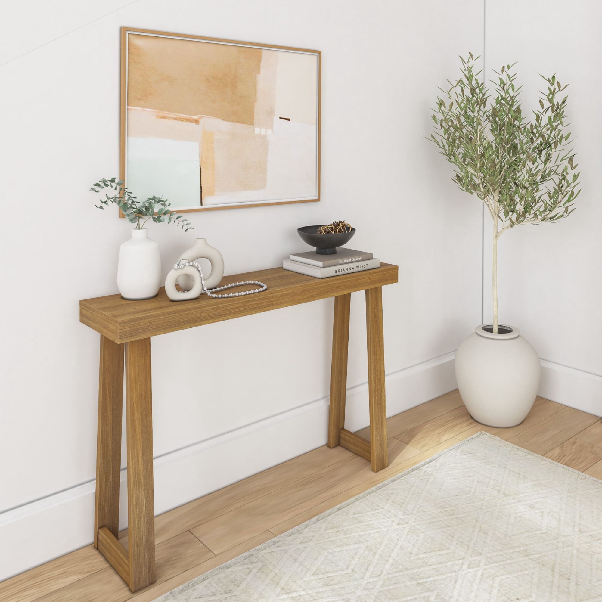 Plank+Beam Table console en bois massif, 142 cm, table de canapé Plank+Beam Table console en bois massif, 142 cm, table de canapé