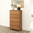 thumbnail image 1 of Plank+Beam Solid Wood Farmhouse 5 Drawer Dresser, Pecan Wirebrush, 1 of 9
