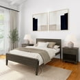 thumbnail image 1 of Plank+Beam Solid Wood Full Size Bed Frame with Headboard, Modern Platform Bed for Adults, 1 of 7
