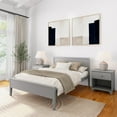 thumbnail image 1 of Plank+Beam Solid Wood Full Size Bed Frame with Headboard, Modern Platform Bed for Adults, 1 of 6