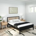 thumbnail image 1 of Plank+Beam Scandinavian Full Size Bed Frame with Headboard, Solid Wood  Platform Bed for Adults, 1 of 7