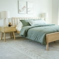 thumbnail image 1 of Plank+Beam Solid Wood Scandinavian Queen Bed Frame with Headboard, Platform Bed for Adults, Blonde, 1 of 10