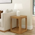 thumbnail image 1 of Plank+Beam 20" Solid Wood Square Side Table with Shelf, End Table for Living Room with Storage, 1 of 8