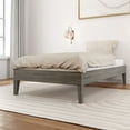 thumbnail image 1 of Plank+Beam Solid Wood Twin Size Platform Bed Frame, Driftwood, 1 of 8