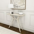 thumbnail image 1 of Plank+Beam Verso Console Table, 36" Solid Wood Modern Sofa Table, Narrow Entryway Table for Hallway, Behind the Couch, Living Room, Foyer, White Sand, 1 of 8