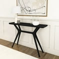 thumbnail image 1 of Plank+Beam Verso Console Table, 46 Inch Solid Wood Modern Sofa Table, Narrow Entryway Table for Hallway, Behind the Couch, Living Room, Foyer, Black, 1 of 8