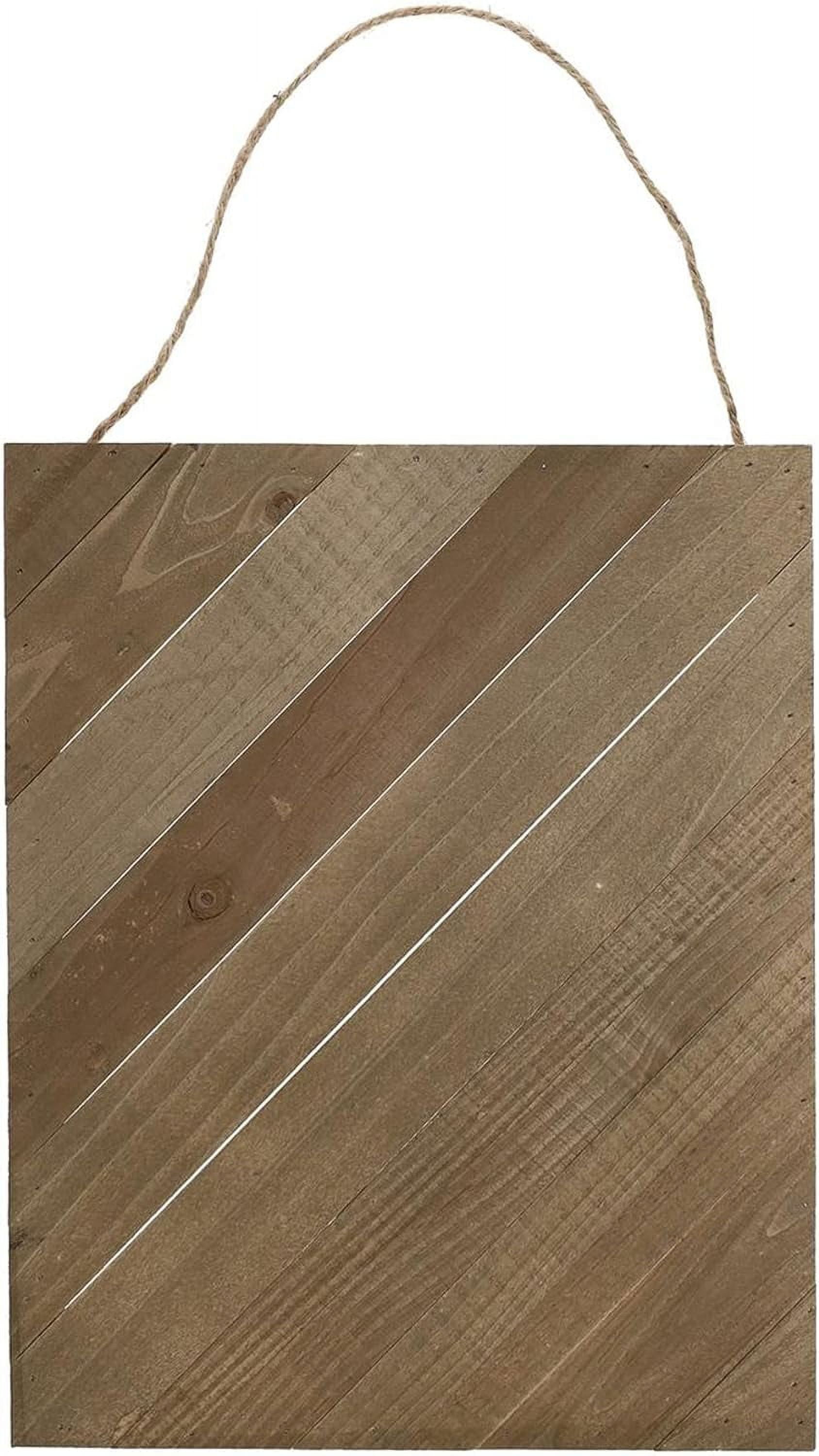 Plank Diagonal 12" x 15" Rustic, Wood Plaque, Wood Sign Blank, Wood
