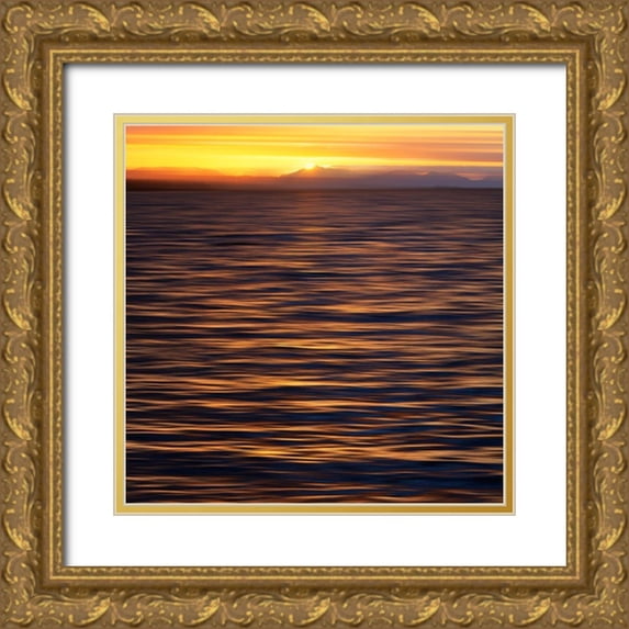 Plank, Savanah 12x12 Gold Ornate Wood Framed with Double Matting Museum Art Print Titled - USA, Southeast Alaska, Ketchik