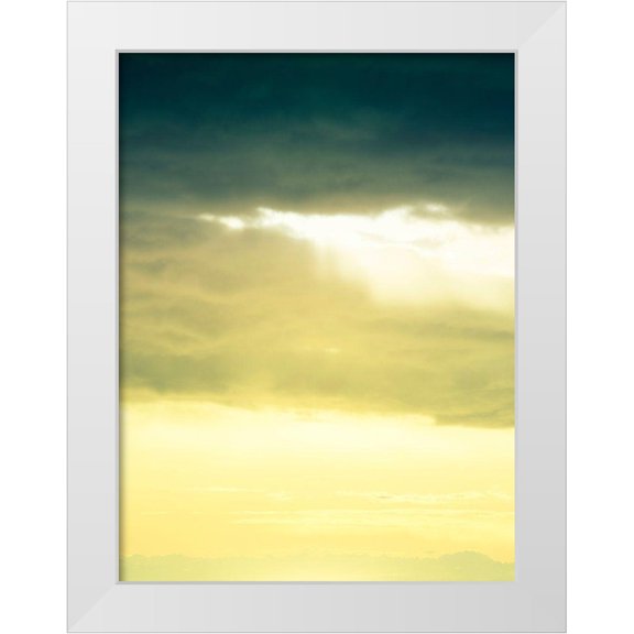 Plank, Savanah 12x14 White Modern Wood Framed Museum Art Print Titled - Cloud Formations