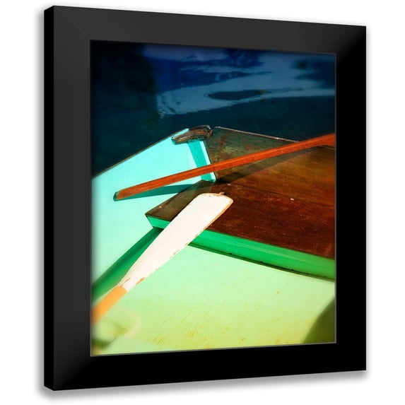 Plank, Savanah 15x18 Black Modern Framed Museum Art Print Titled - Colorful dingy