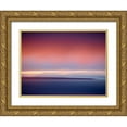 thumbnail image 1 of Plank, Savanah 18x15 Gold Ornate Wood Framed with Double Matting Museum Art Print Titled - Abstract Sunset, 1 of 4