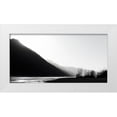 thumbnail image 1 of Plank, Savanah 32x18 White Modern Wood Framed Museum Art Print Titled - BandW glacial river, 1 of 4