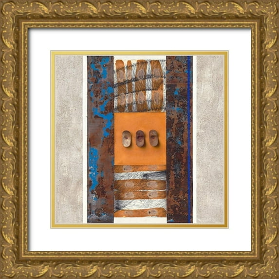 Planker, Karin 12x12 Gold Ornate Wood Framed with Double Matting Museum Art Print Titled - Changes I