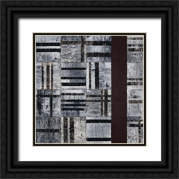 Planker, Karin 26x26 Black Ornate Wood Framed with Double Matting Museum Art Print Titled - Composition II