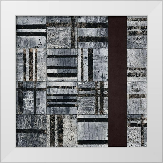 Planker, Karin 26x26 White Modern Wood Framed Museum Art Print Titled - Composition II
