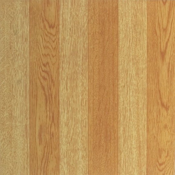 Planks Light Oak Vinyl Floor Tiles Self Stick Peek Flooring  12'' x 12'' 1-Pack (20 Pieces)