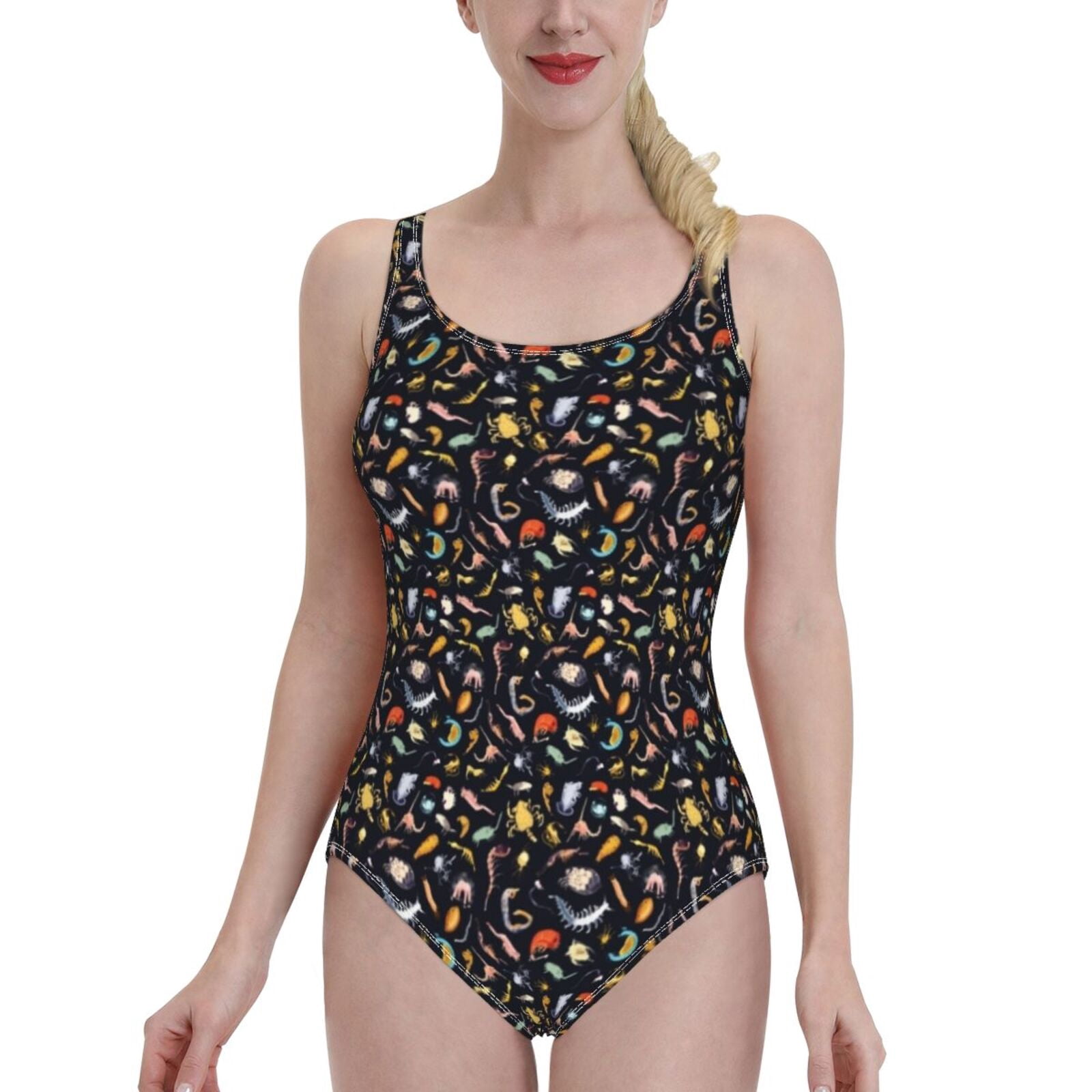 Plankton One Shoulder Ruffle Swimsuit Women Swimwear Sexy Beach Wear ...