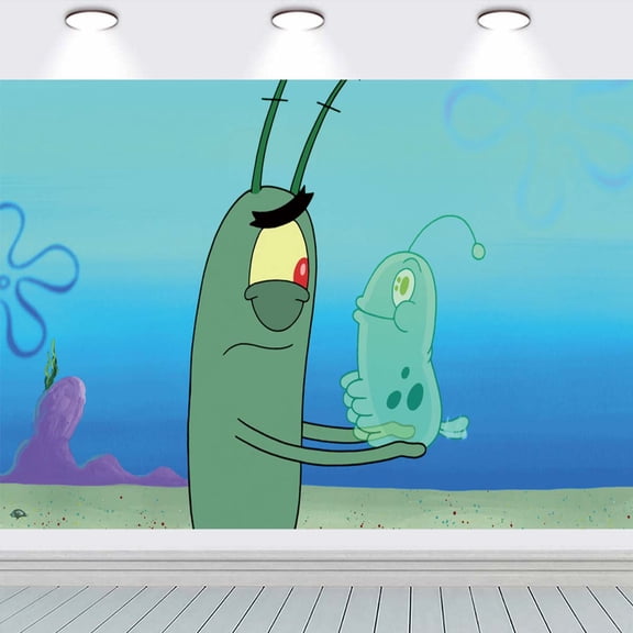 Plankton school Backdrop Taspestry Banner Party Supplies Background Poster Decor Decorations