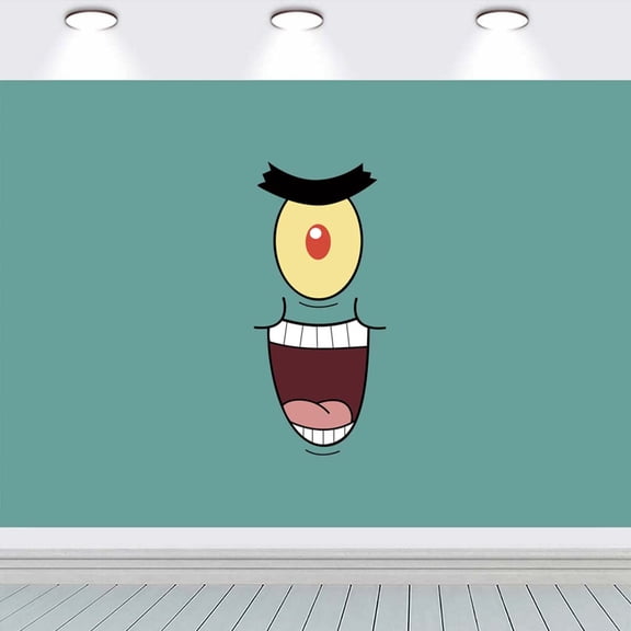 Plankton school Background Wall Decor Taspestry Poster Banner Backdrop Party Supplies