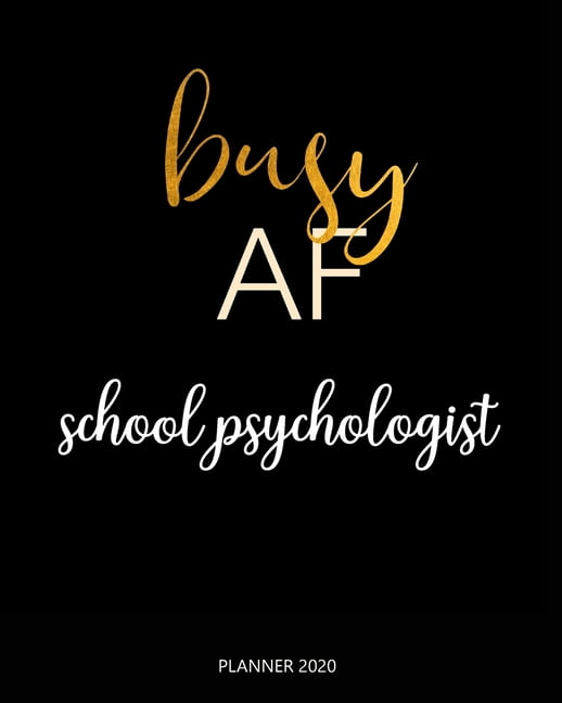 Planner 2020 Busy AF school psychologist Weekly Planner on Year 2020