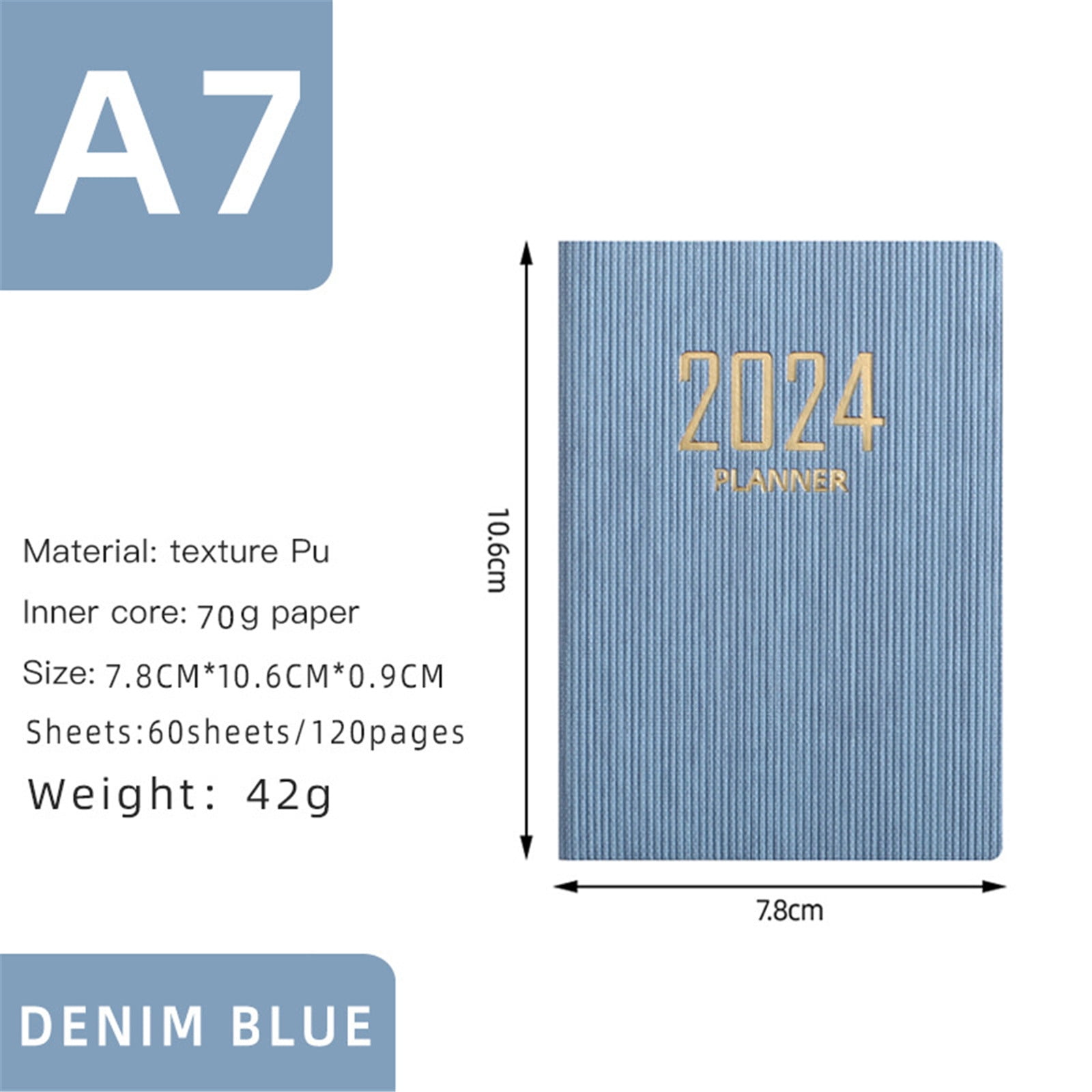 Planner 20242025 A7 Mini Notebook Organizer Planner Daily Planner