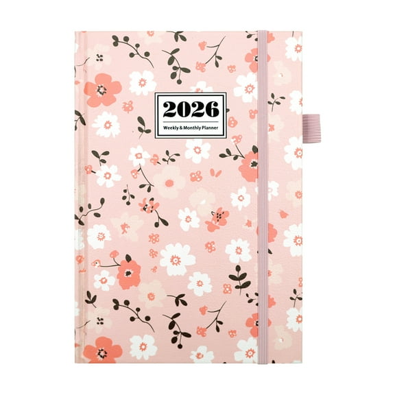 Planner 2025-2026, Undated Weekly Planner for 2026, 2026 Planner Weekly & Monthly, Simplified Weekly & Monthly Calendar Planner, Agenda Journal to Track Goals & Tasks, Start Anytime, A5 Size