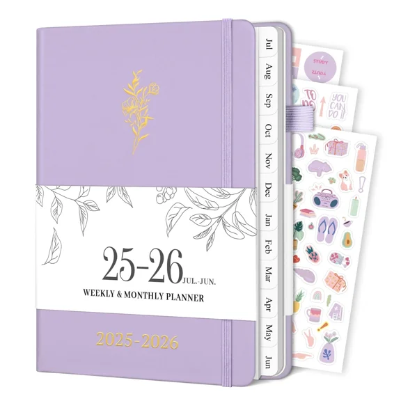 Planner 2025-2026, Weekly And Monthly Planner With Tabs From Jul 2025 - Jun 2...