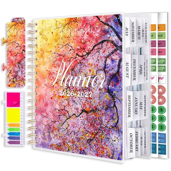 Planner 2026-2027, 18 Month Weekly and Monthly Planner Jul. 2026–Dec. 2027, 7.9" x 9.8"