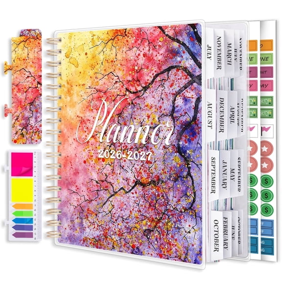 Planner 2026-2027, 18 Month Weekly and Monthly Planner Jul. 2026–Dec. 2027, 7.9" x 9.8"