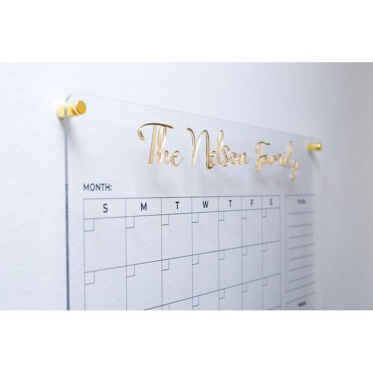 Personalized Calendar , Dry Erase Custom Chalkboard Calendar , 18x24  Calendar, Framed Wall Calendar 1813 Eagleton 