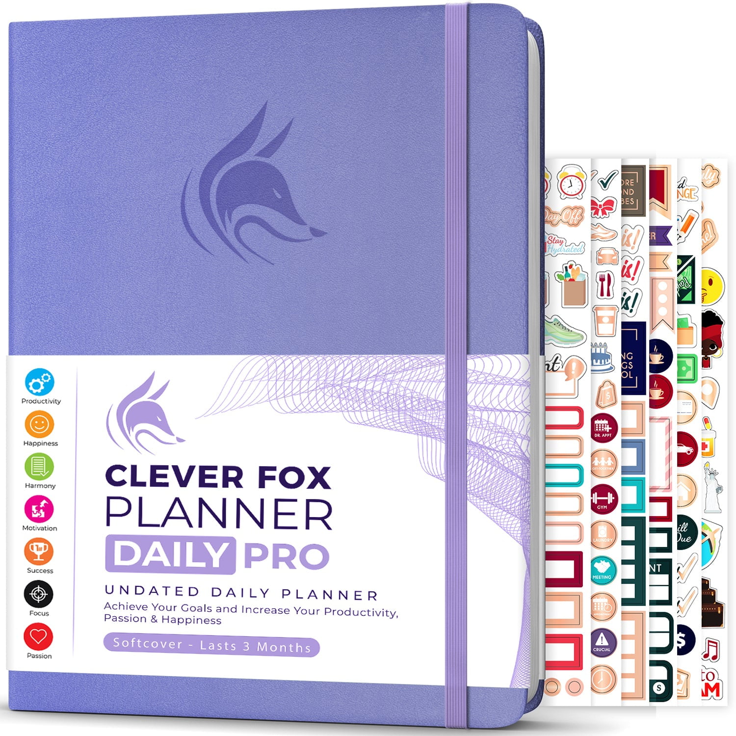 Clever Fox Planner Pro Premium Edition– Luxurious Weekly & Monthly Planner  + Budget Planner Organizer for Productivity & Reaching Goals, Undated, A4