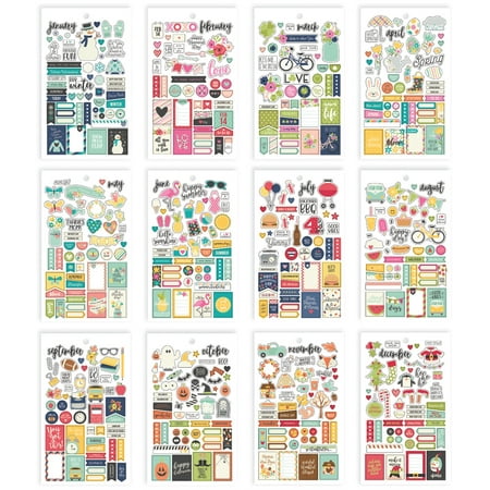 Planner Essentials Mini Stickers Seasons, 578 Stickers