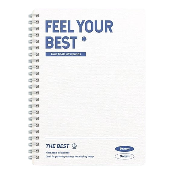 Planner for Gift, QIDESHIP Subject Notebooks Soft Spiral Lined Notebook, 120 Page Lined Diaryl | Funny Sarcastic Coworker for Worker Appreciation & Colleague Friend Family Humor White