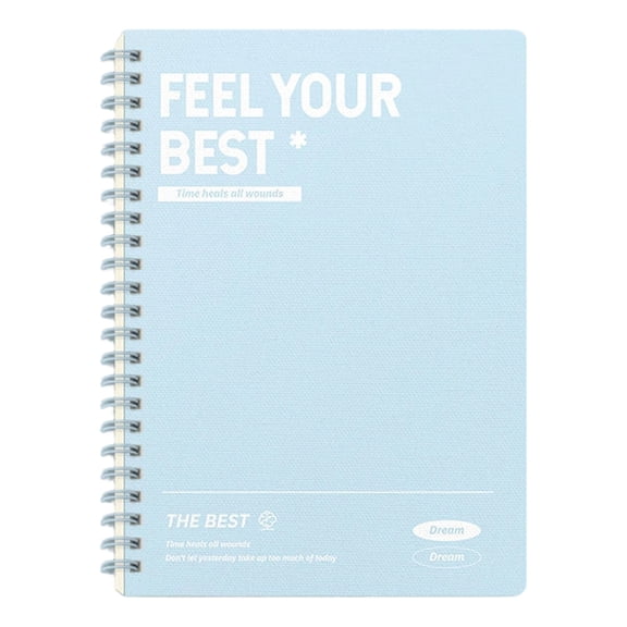 Planner for Gift, QIDESHIP Subject Notebooks Soft Spiral Lined Notebook, 120 Page Lined Diaryl | Funny Sarcastic Coworker for Worker Appreciation & Colleague Friend Family Humor Light blue