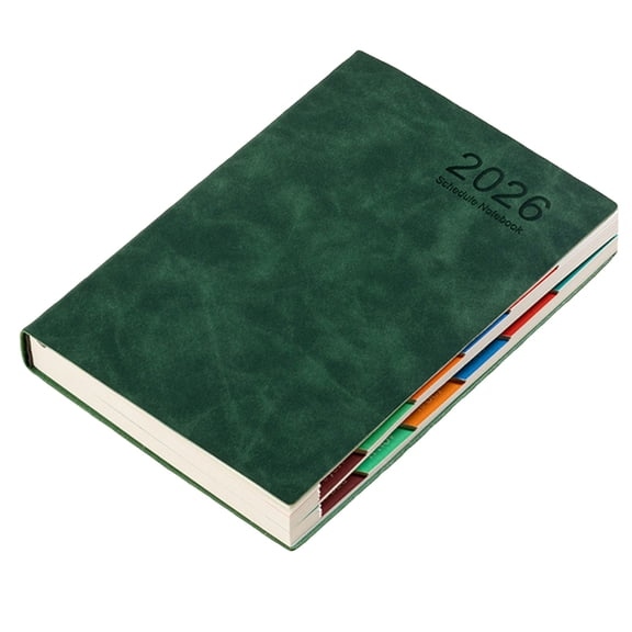 Planner Green, Mohdy Paper Office Planner, Calendar (A5) – Weekly Planner with Pu Leather Cover Monthly and Weekly Including Habit Planner for Work School and Personal Life (21X15 Cm), a Planner