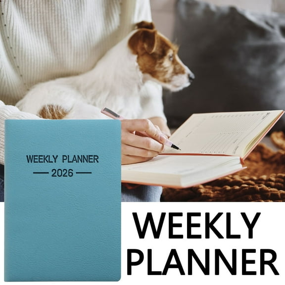 Planner Notebook, Kadlawus A7 Daily Log Journal, Mini Manager With Weekly And Monthly Layouts, Portable Travel Diary For Objectives, Tasks, And Memos