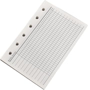 Planner Refill Paper, 40 Sheets, For 6 Ring Binder, Grid Line Insert Pages, Daily Weekly Monthly Schedule Organizer, Expense Tracker Loose Leaf Journal