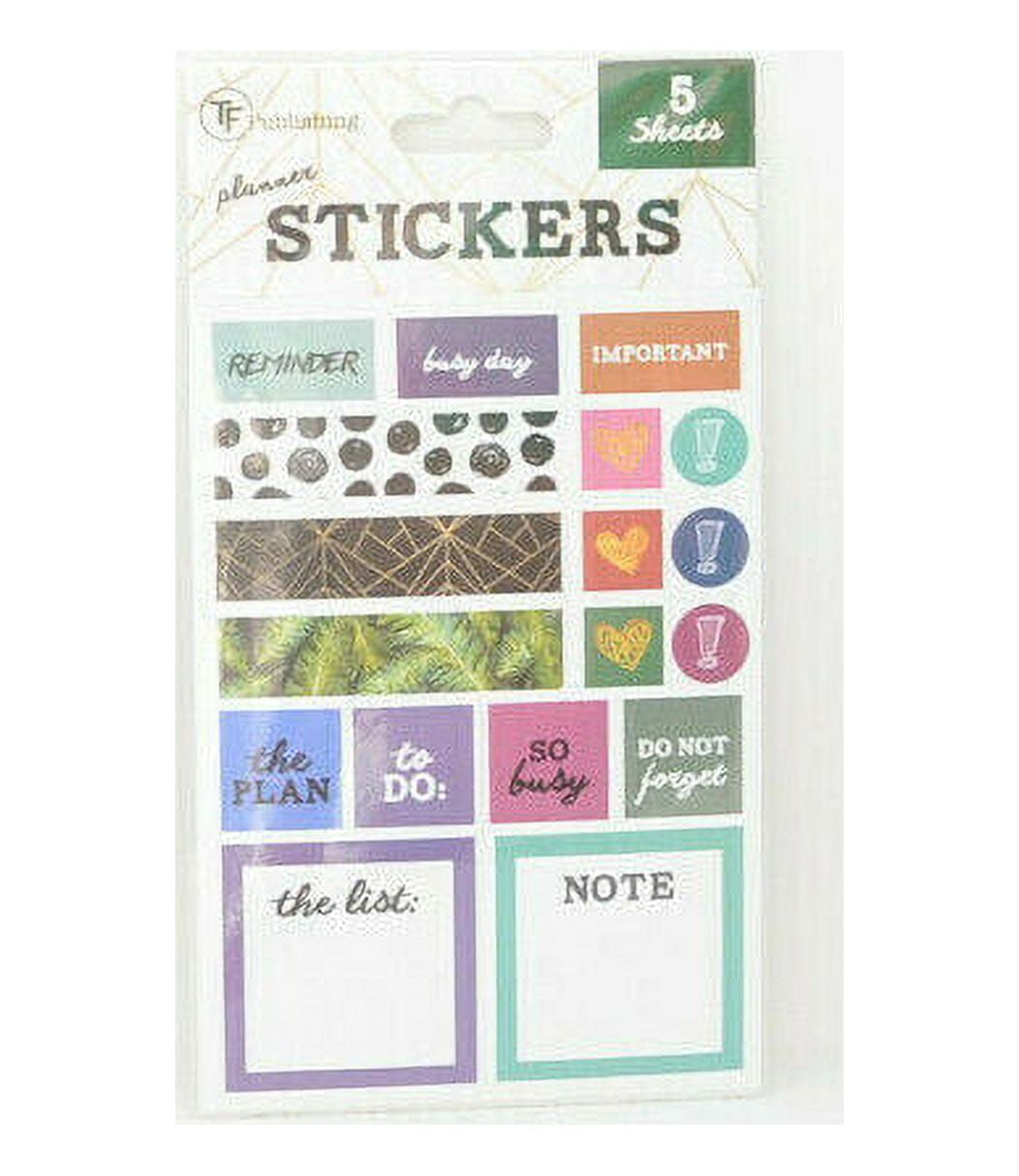 Planner Stickers, 5 Sheets - Walmart.com
