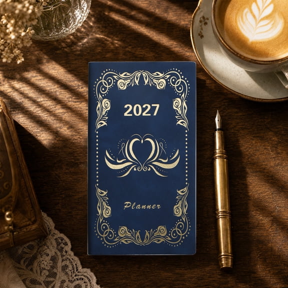 Planner Weekly Monthly Calendar Notebook,Mini Portable Notepad For Travel Trip Itineraries & Adventure Journaling Office Supplies