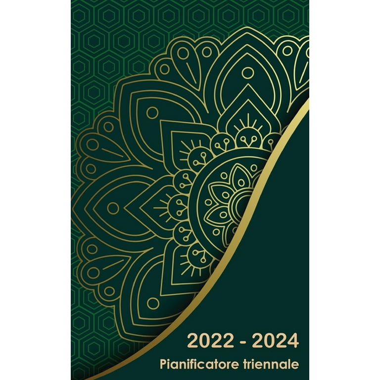 Planner mensile 3 anni 2022-2024 : Calendario 36 mesi Planner triennale  2022-2024, taccuino per appuntamenti, agenda mensile, diario (Hardcover) 