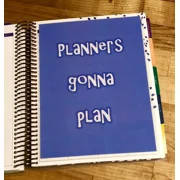 Planners Gonna Plan Two Sided Dashboard For Use W/ Erin Condren Planner