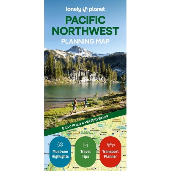 Map Lonely Planet Pacific Northwest Planning Map, (Paperback)